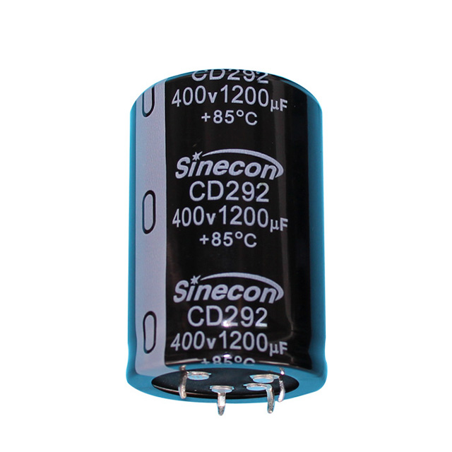CD292 4 pimli Lug Snap-In alüminyum elektrolitik kapasitör CD292 4 pimli Lug Snap-In alüminyum elektrolitik kapasitör